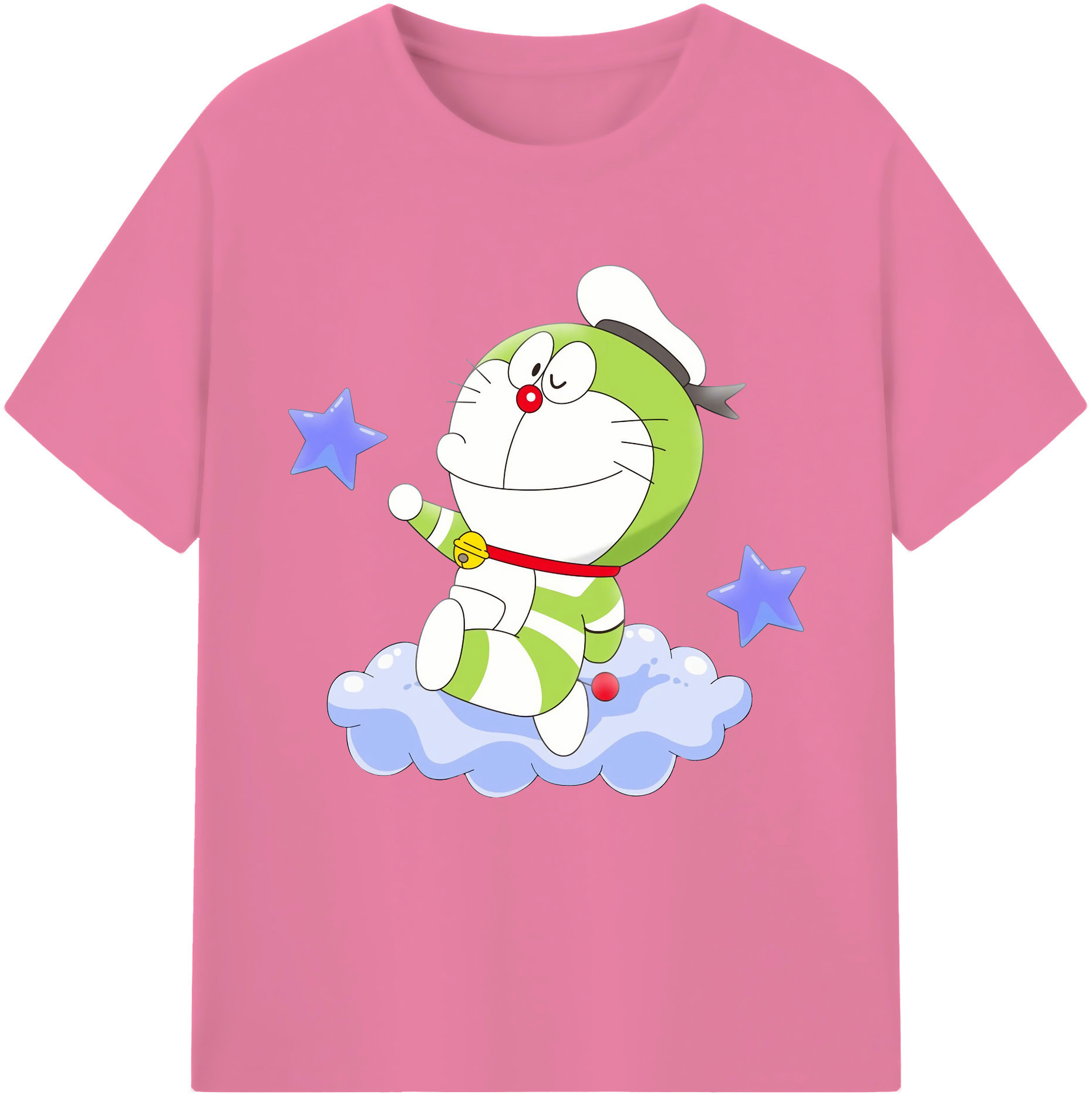 （画像用） ドラえもん Doraemon 綿100％半袖Tシャツ（フロントプリント）